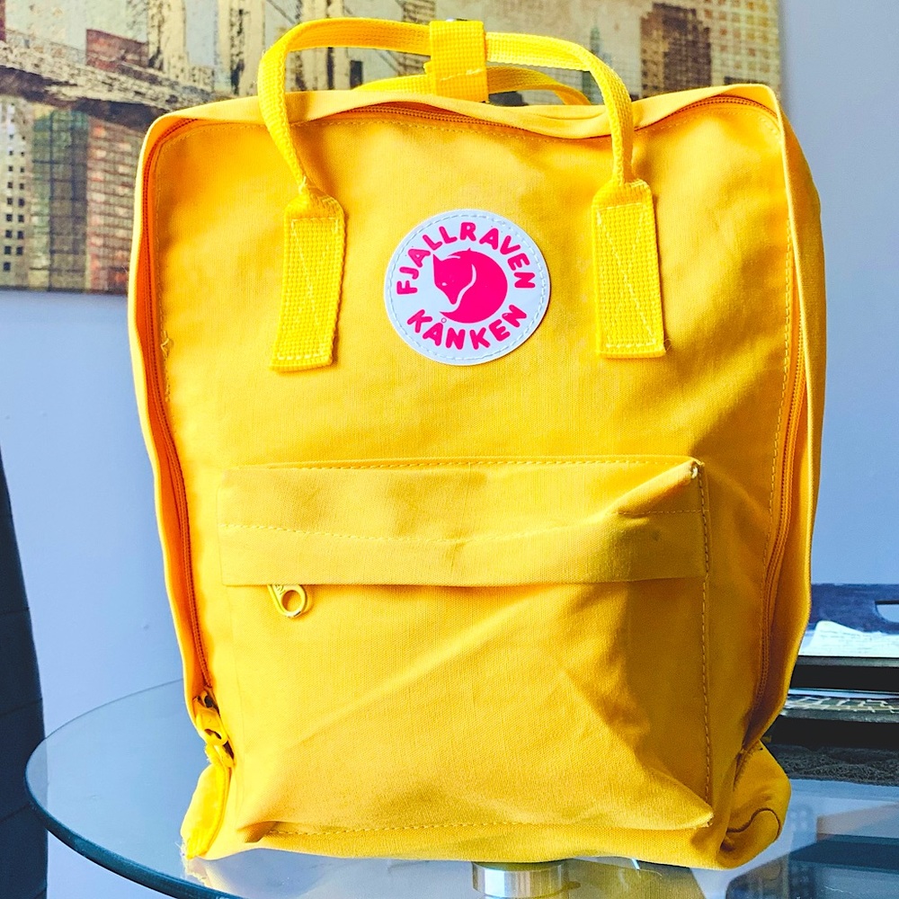 Fjallraven Kanken Backpack (Yellow) — Like New